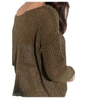Pull en maille pour femme Vestino avec structure en maille, pull de tous les jours 900709 Kaki