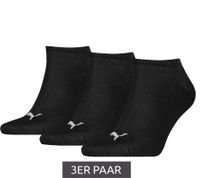 3 pares de calcetines de algodón para hombre PUMA, calcetines sencillos para zapatillas, calcetines cortos, medias 261080001 300 043 Negro 3 pares de calcetines de algodón para hombre PUMA, calcetines sencillos para zapatillas, calcetines cortos, medias 261080001 300 043 Negro