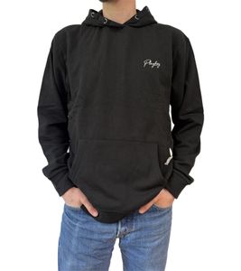 PLAYBOY Men's Cotton Pullover Long-Sleeved Hoodie pe09984455 Black