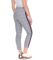 Vestino Women's Business Trousers, Checked Fabric Trousers, Casual Trousers, Gray/Black