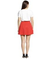 Gonna corta da donna COURSE in jersey con elastico in vita, gonna estiva svasata rossa