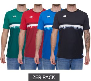 Outfitter OCEAN FABRICS TAHI Men's Sustainable Training Shirt with Mesh Inserts, Fitness Shirt, Short-Sleeved Shirt, OUT-M-1021-OTW, Red, Blue, Black, Green, or White