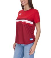 Outfitter OCEAN FABRICS TAHI Women's Sustainable Training Shirt with Mesh Inserts, Fitness Shirt, Short-Sleeved Shirt OUT-W-1021-OTW in Green, Blue, Red, Black, or Light Blue/White