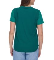 Outfitter OCEAN FABRICS TAHI Women's Sustainable Training Shirt with Mesh Inserts, Fitness Shirt, Short-Sleeved Shirt OUT-W-1021-OTW in Green, Blue, Red, Black, or Light Blue/White