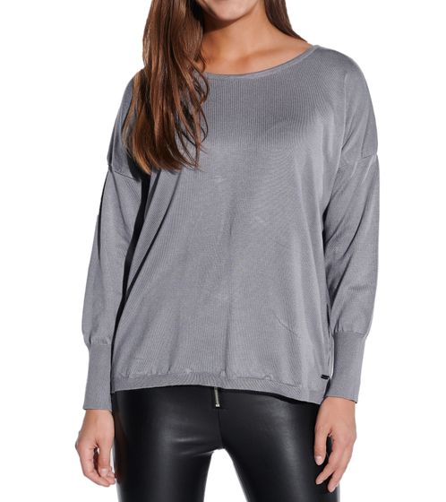 vestino Women's Crew Neck Sweatshirt, Casual Sweater, 901038 Gray