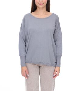 vestino Women's Crew Neck Sweatshirt, Casual Sweater, 901038 Gray
