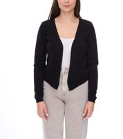 Vestino Women's Bolero Cardigan with Narrow Ribbed Cuffs 901318 Black