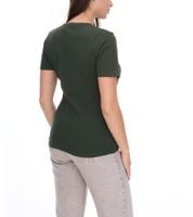 Camiseta de mujer ELEVATE Heros, camiseta lisa de algodón 150 g/m², camiseta básica, camiseta interior, verde oscuro, gris oscuro, gris oscuro jaspeado, negro, beige, verde manzana o azul claro
