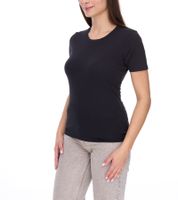 Camiseta de mujer ELEVATE Heros, camiseta lisa de algodón 150 g/m², camiseta básica, camiseta interior, verde oscuro, gris oscuro, gris oscuro jaspeado, negro, beige, verde manzana o azul claro