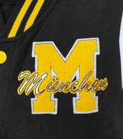 ROBIN RUTH Munich Veste universitaire pour homme avec inscription Veste de printemps avec broderie Veste de transition Veste sweat FMCN-B Noir/Jaune ROBIN RUTH Munich Veste universitaire pour homme avec inscription Veste de printemps avec broderie Veste de transition Veste sweat FMCN-B Noir/Jaune