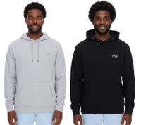 Felpa con cappuccio da uomo PLAYBOY in cotone a maniche lunghe con cappuccio, nera o grigio mélange Felpa con cappuccio da uomo PLAYBOY in cotone a maniche lunghe con cappuccio, nera o grigio mélange