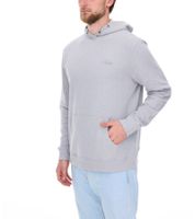 Felpa con cappuccio da uomo PLAYBOY in cotone a maniche lunghe con cappuccio, nera o grigio mélange Felpa con cappuccio da uomo PLAYBOY in cotone a maniche lunghe con cappuccio, nera o grigio mélange
