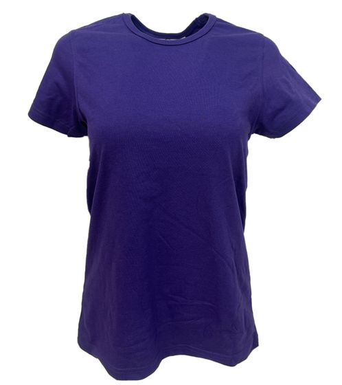 WORXWEAR women's T-shirt fashionable round neck shirt with 180gsm short sleeve shirt Violet