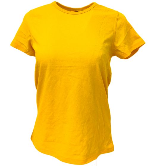 WORXWEAR women's T-shirt fashionable round neck shirt with 180gsm short sleeve shirt yellow