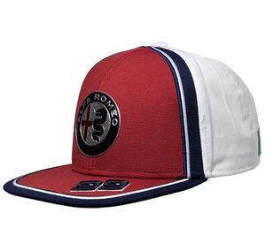 ALFA ROMEO F1 Antonio Giovinazzi Baseball Cap 2020 Season Women's and Men's Formula 1 Cotton Cap AFRCPG32 Dark Blue/Red/White