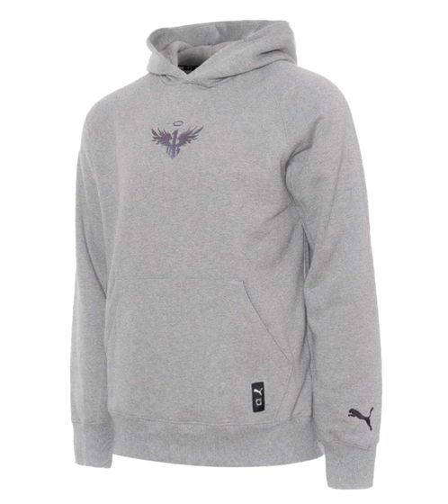 PUMA Melo Alwayz On Hoodie, sustainable men's hoodie, cotton hoodie, 320 g/cm², 625991 02, gray