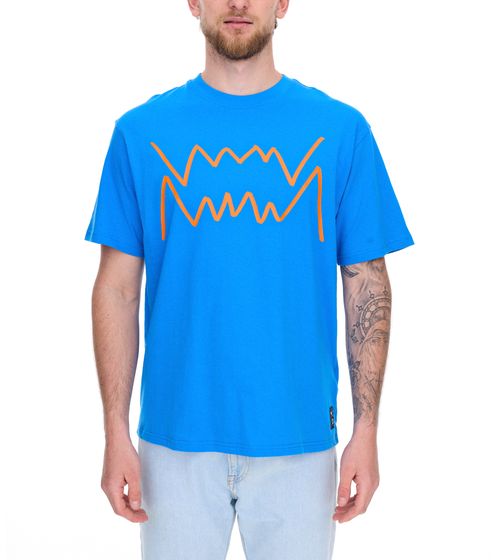 PUMA Jaws Herren Baumwoll-Shirt nachhaltiges Sport-Shirt mit Front-Print 185 g/m² T-Shirt 624698 06 Blau
