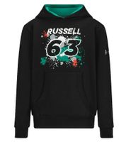 Sweat à capuche Mercedes-Benz AMG Petronas F1 George Russell, durable, pour filles et garçons, Formule 1, 701220864 001, noir