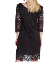 vestino Women's Lace Dress, Mini Dress, Casual Dress, 3/4-Sleeve, 900538, Black
