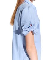 Vestino Women's Short-Sleeve Blouse with Bow Sleeves, Shirt-Blouse, Business Shirt 901149 Blue