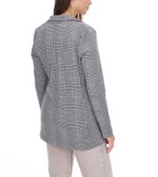 Vestino Women's Blazer, Checked Spring Blazer with Lapel Collar, Everyday Jacket, 900719 Gray