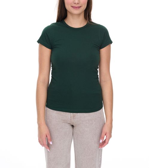 WORXWEAR women's T-shirt fashionable round neck shirt with 180gsm short sleeve shirt green