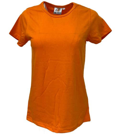 WORXWEAR women's T-shirt fashionable round neck shirt with 180gsm short sleeve shirt Orange