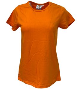 WORXWEAR women's T-shirt fashionable round neck shirt with 180gsm short sleeve shirt Orange