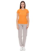 WORXWEAR Damen T-Shirt modisches Rundhals-Shirt mit 180gsm Kurzarm-Shirt Orange