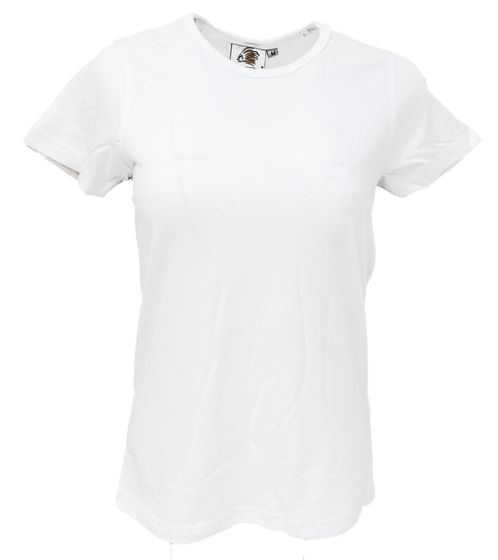 WORXWEAR women's T-shirt fashionable round neck shirt with 180gsm short sleeve shirt white