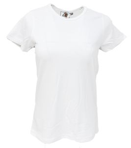 WORXWEAR women's T-shirt fashionable round neck shirt with 180gsm short sleeve shirt white