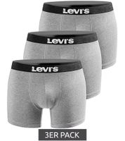 Lot de 3 boxers LEVI'S Boxer Print pour homme, édition limitée, sous-vêtements 701225389 003 Gris