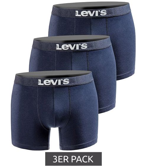 3-pack LEVI´S Boxer Print Limited Edition men's boxer shorts underpants underwear 701225389 002 Navy