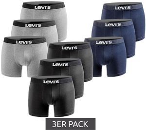 3-pack of LEVI'S Boxer Print Limited Edition Men's Boxer Shorts Underwear 701225389 Black, Navy, or Gray