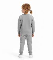 Ensemble de jogging PUMA pour enfants (garçons et filles), 2 pièces : pantalon de jogging, pull à col rond, en coton, référence 627915, gris ou rose