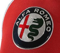 ALFA ROMEO baseball cap for men or women with logo on the front. AFRCP dark blue/red/white cotton cap with a straight or curved brim. ALFA ROMEO baseball cap for men or women with logo on the front. AFRCP dark blue/red/white cotton cap with a straight or curved brim.