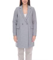 vestino Women's Short Coat, Everyday Coat, Stylish Basic Coat, Long-Sleeved Jacket, 900430 Gray