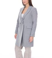 vestino Women's Short Coat, Everyday Coat, Stylish Basic Coat, Long-Sleeved Jacket, 900430 Gray
