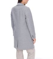 vestino Women's Short Coat, Everyday Coat, Stylish Basic Coat, Long-Sleeved Jacket, 900430 Gray