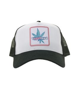 Beechfield Baseball-Cap Baumwoll-Cap mit „LEGALIZED“ Stickerei Mütze Schwarz/weiß