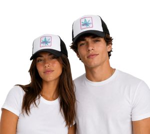 Beechfield Trucker-Cap Baumwoll-Cap mit „LEGALIZED“ Stickerei Trucker-Cap Mütze Baseball-Cap Schwarz/weiß