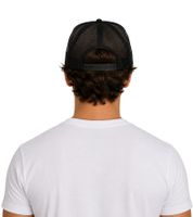 Gorra de camionero Beechfield de algodón con bordado "LEGALIZADO" Trucker-Cap en negro y blanco.