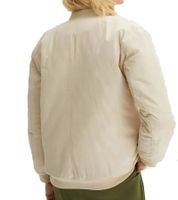 Blouson aviateur femme durable à col montant, veste de transition 930683 beige