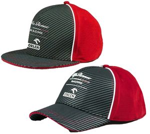 ALFA ROMEO Racing Orlen F1 Saison 2020 Base-Cap Formel 1 Damen und Herren Baumwoll-Cap Roberta Kubicy Grau/Rot/Weiß flacher oder gebogener Schirm