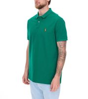 POLO RALPH LAUREN Men's Polo Shirt Custom Slim Fit Cotton Shirt Short-Sleeved Shirt Basic Shirt 710937293015 Green/Orange POLO RALPH LAUREN Men's Polo Shirt Custom Slim Fit Cotton Shirt Short-Sleeved Shirt Basic Shirt 710937293015 Green/Orange