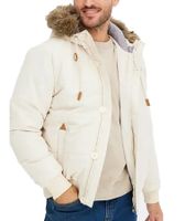 Herren Funktionsjacke mit Fellkapuze in Blousonform Outdoor-Jacke 967556 Beige Herren Funktionsjacke mit Fellkapuze in Blousonform Outdoor-Jacke 967556 Beige