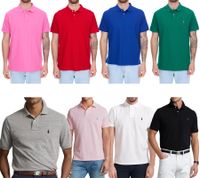 POLO RALPH LAUREN Men's Polo Shirt, Custom Slim Fit, Cotton Shirt, Short-Sleeved Shirt, Basic Shirt in White, Green, Black, Pink, Red, Blue, Rose, or Gray POLO RALPH LAUREN Men's Polo Shirt, Custom Slim Fit, Cotton Shirt, Short-Sleeved Shirt, Basic Shirt in White, Green, Black, Pink, Red, Blue, Rose, or Gray