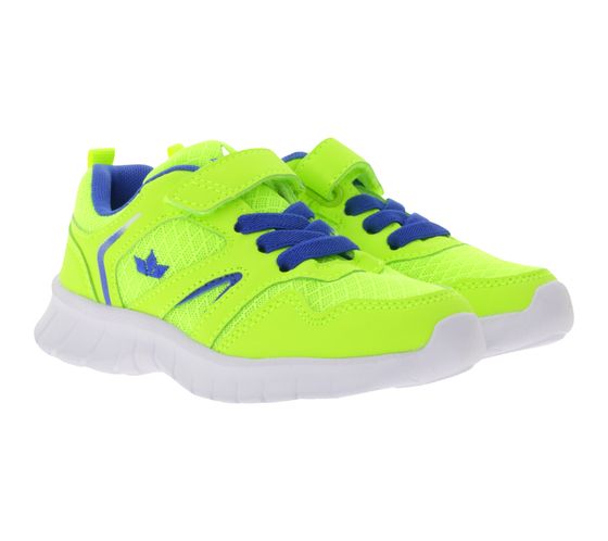 LICO Skip VS Kinder Sneaker mit leichter CME-Laufsohle Turnschuhe für Mädchen oder Jungen Turnschuhe Freizeit-Schuhe 590663 Skip VS Lemon-Gelb/Blau