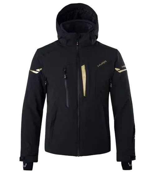 HYRA Milano Men's Ski Jacket 3M THINSULATE Waterproof Snow Jacket with Hood HMG1001 01 Black