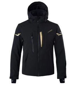 HYRA Milano Men's Ski Jacket 3M THINSULATE Waterproof Snow Jacket with Hood HMG1001 01 Black